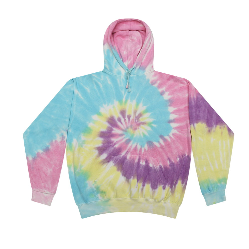 Colortone 8777Y Youth Tie-Dyed Hooded Sweatshirt - Jellybean