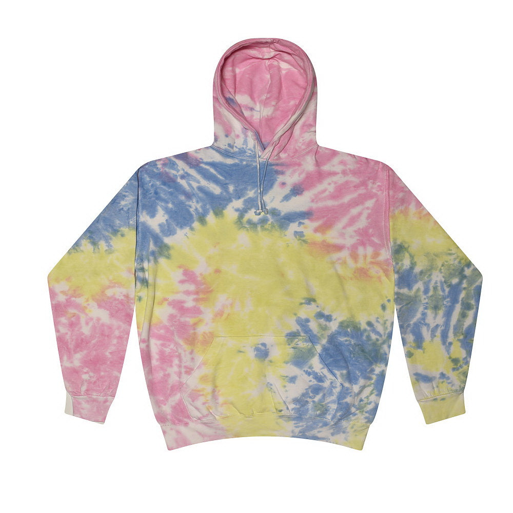 Colortone 8777Y Youth Tie-Dyed Hooded Sweatshirt - Sherbet
