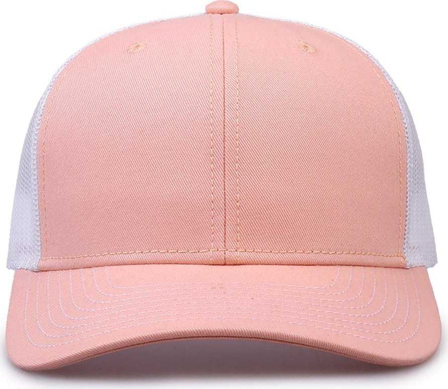 The Game GB452E Everyday Trucker Cap - Creamsicle White - HIT a Double - 2