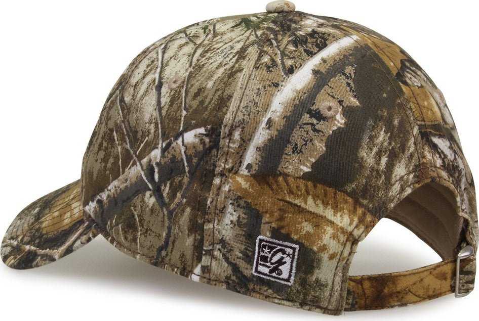 The Game GB873 Camo Relaxed Cap - Realtree Edge - HIT a Double - 3