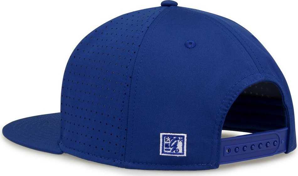 The Game GB906 Perforated GameChanger Snapback Cap - Royal - HIT a Double - 3