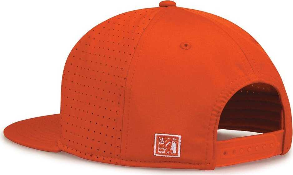 The Game GB906 Perforated GameChanger Snapback Cap - Orange - HIT a Double - 3