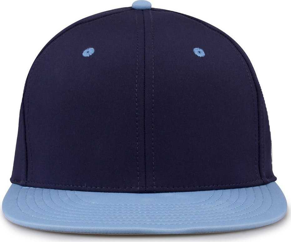 The Game GB997 Pro Shape GameChanger Cap - Navy Columbia Blue - HIT a Double - 2