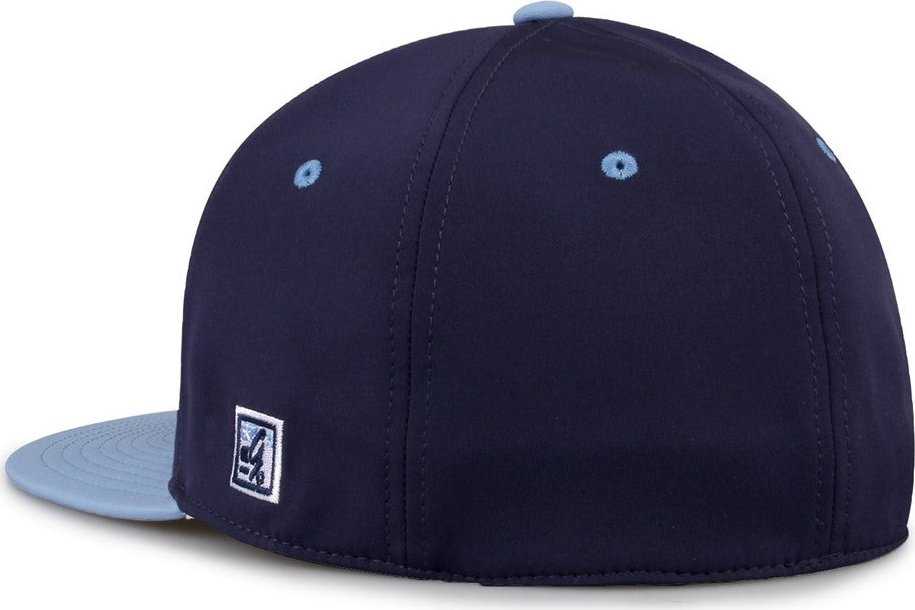 The Game GB997 Pro Shape GameChanger Cap - Navy Columbia Blue - HIT a Double - 3
