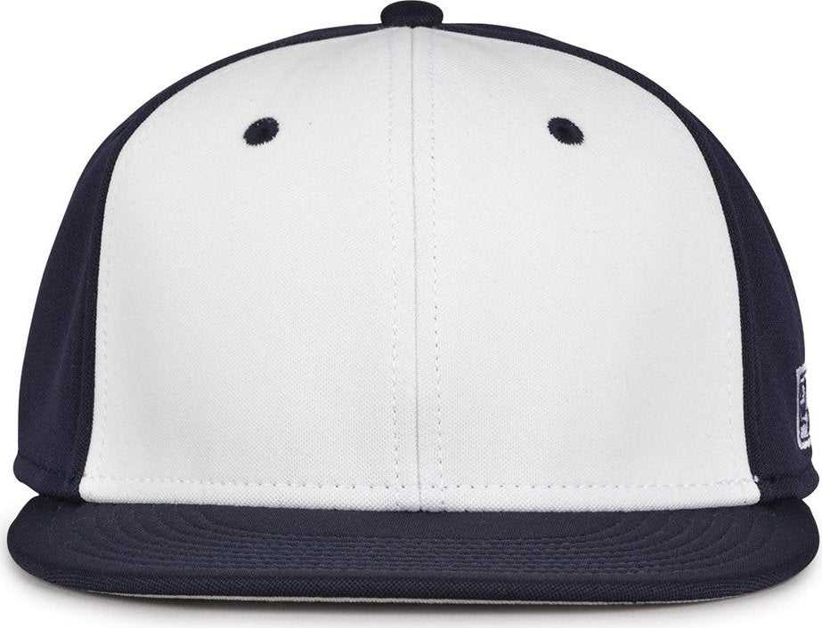 The Game GB997 Pro Shape GameChanger Cap - Navy White - HIT a Double - 2