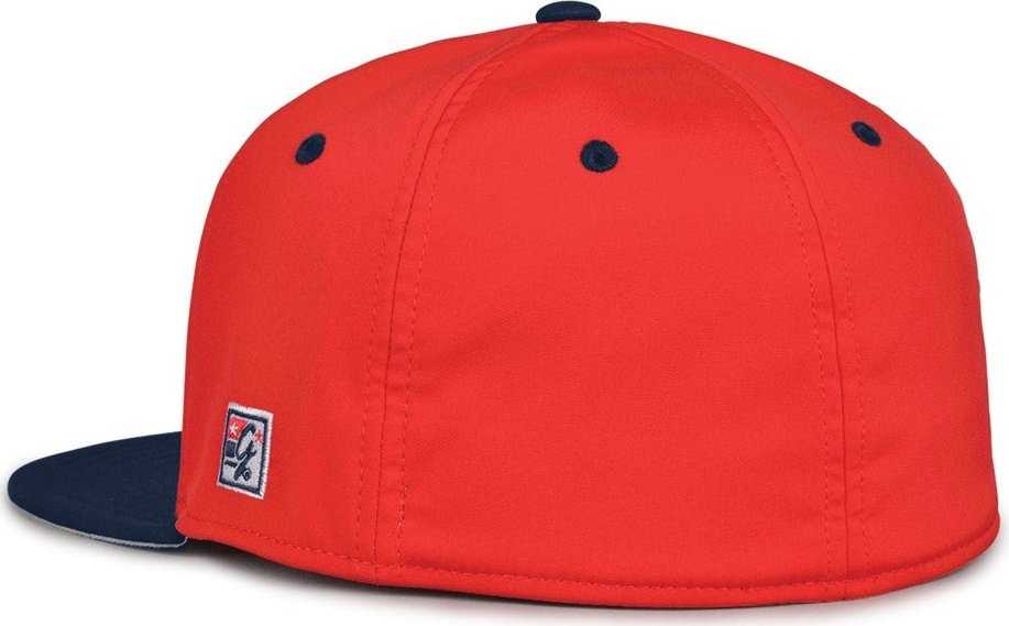 The Game GB997 Pro Shape GameChanger Cap - Red Navy - HIT a Double - 3