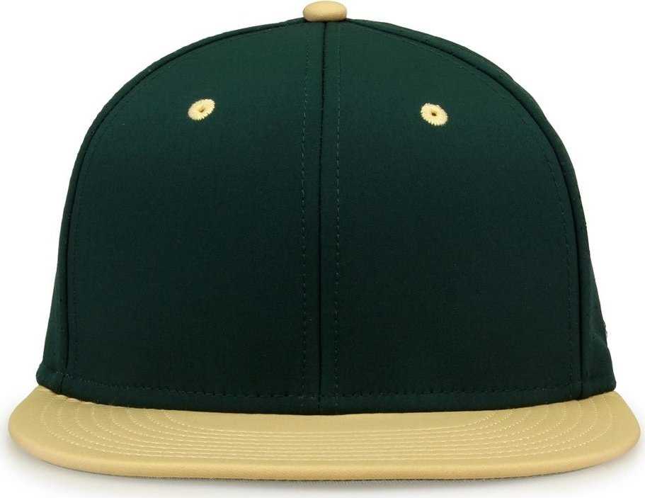 The Game GB998 Perforated GameChanger Cap - Dark Green Vegas Gold - HIT a Double - 2