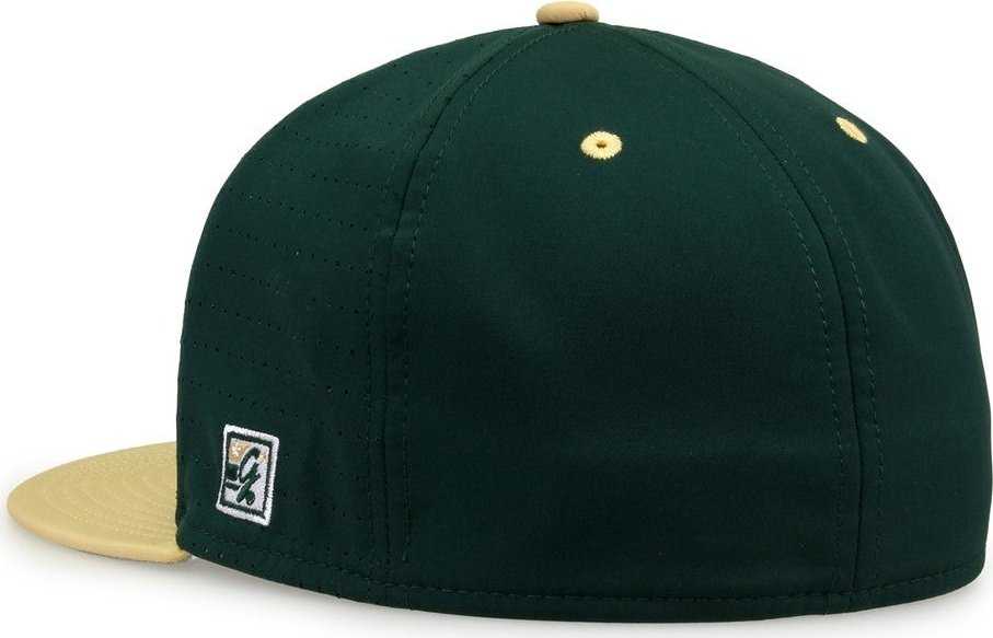The Game GB998 Perforated GameChanger Cap - Dark Green Vegas Gold - HIT a Double - 3