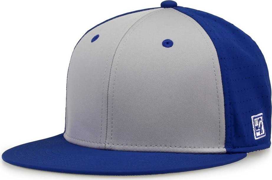 The Game GB998 Perforated GameChanger Cap - Royal Gray - HIT a Double - 1