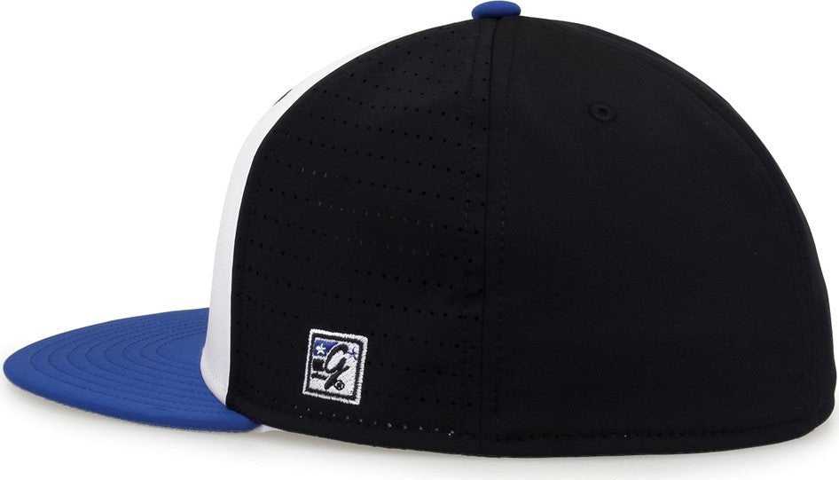 The Game GB998 Perforated GameChanger Cap - White Black Royal - HIT a Double - 3