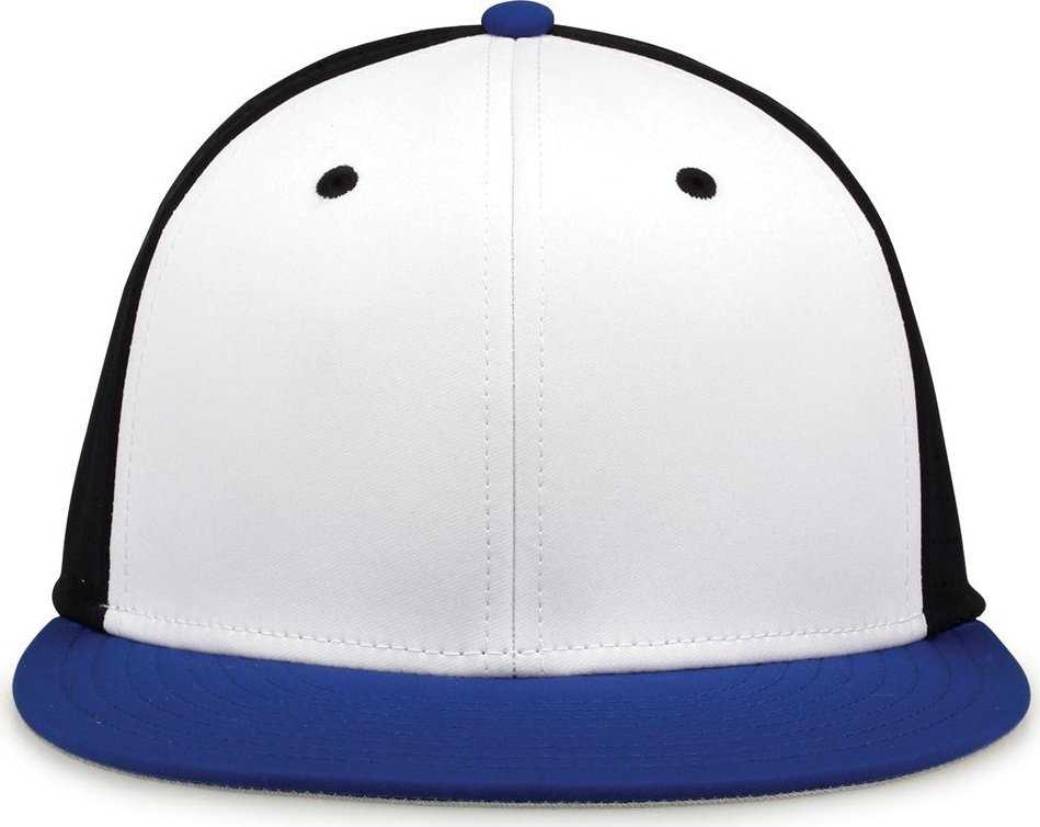 The Game GB998 Perforated GameChanger Cap - White Black Royal - HIT a Double - 2