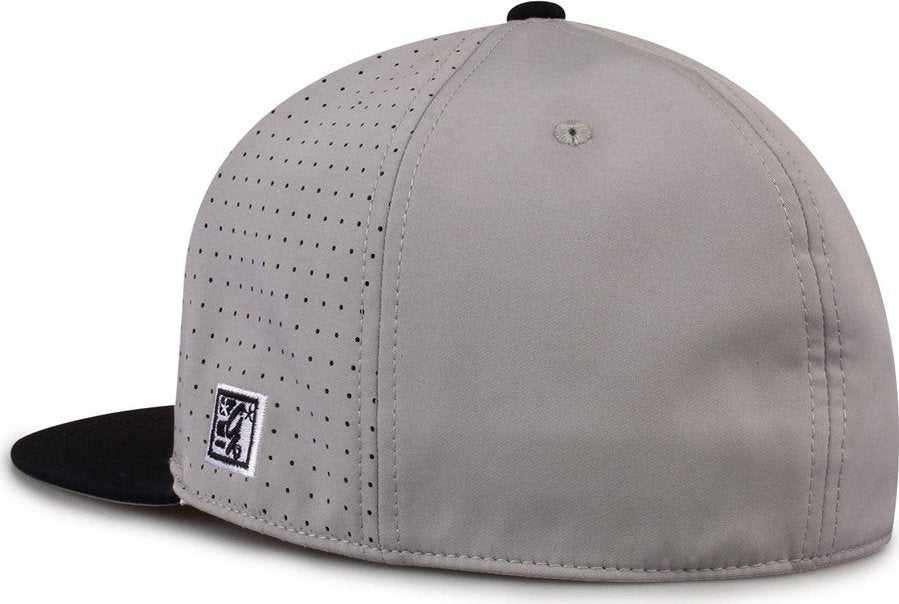 The Game GB999 Low Pro Perforated GameChanger Cap - Black Gray - HIT a Double - 3