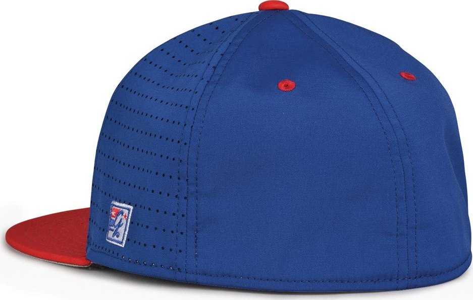 The Game GB999 Low Pro Perforated GameChanger Cap - Royal Red - HIT a Double - 3
