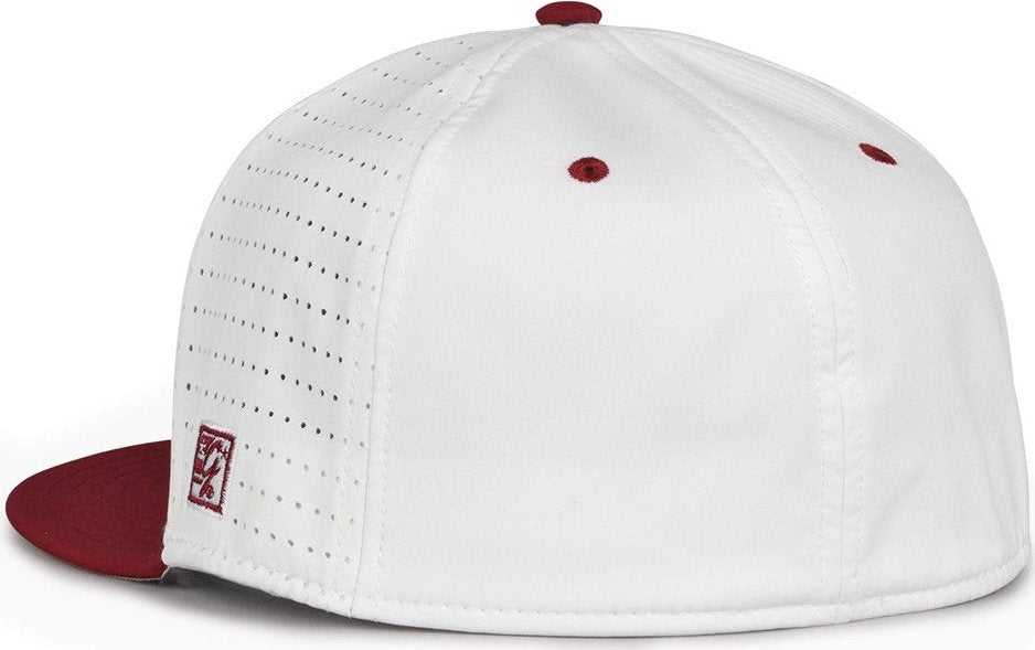 The Game GB999 Low Pro Perforated GameChanger Cap - White Cardinal - HIT a Double - 3