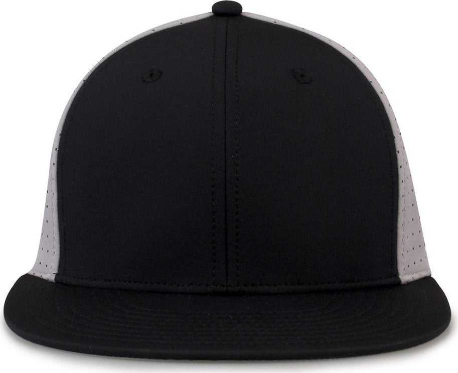 The Game GB999 Low Pro Perforated GameChanger Cap - Black Gray - HIT a Double - 2