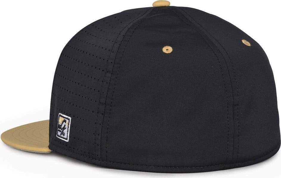 The Game GB999 Low Pro Perforated GameChangerCap - Black Vegas Gold - HIT a Double - 3