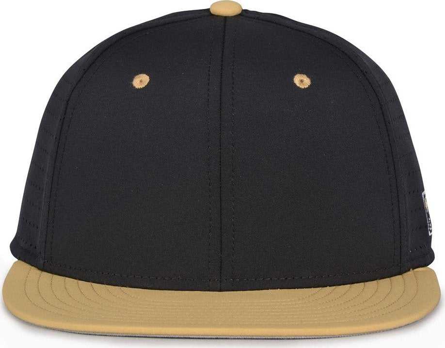 The Game GB999 Low Pro Perforated GameChangerCap - Black Vegas Gold - HIT a Double - 2