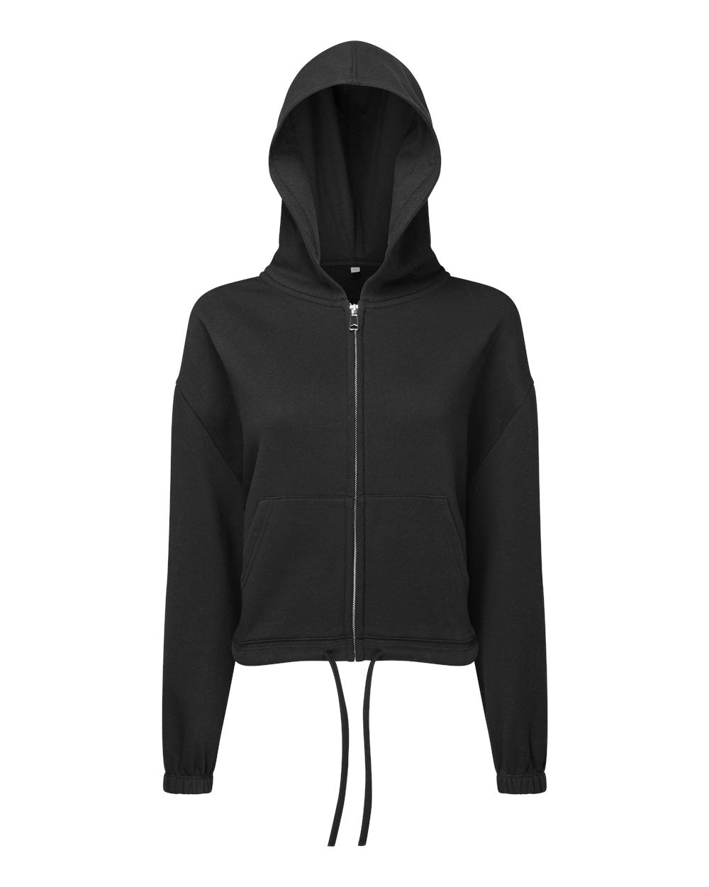 TriDri TD601 Maria Full-Zip Hooded Sweatshirt - Black - front
