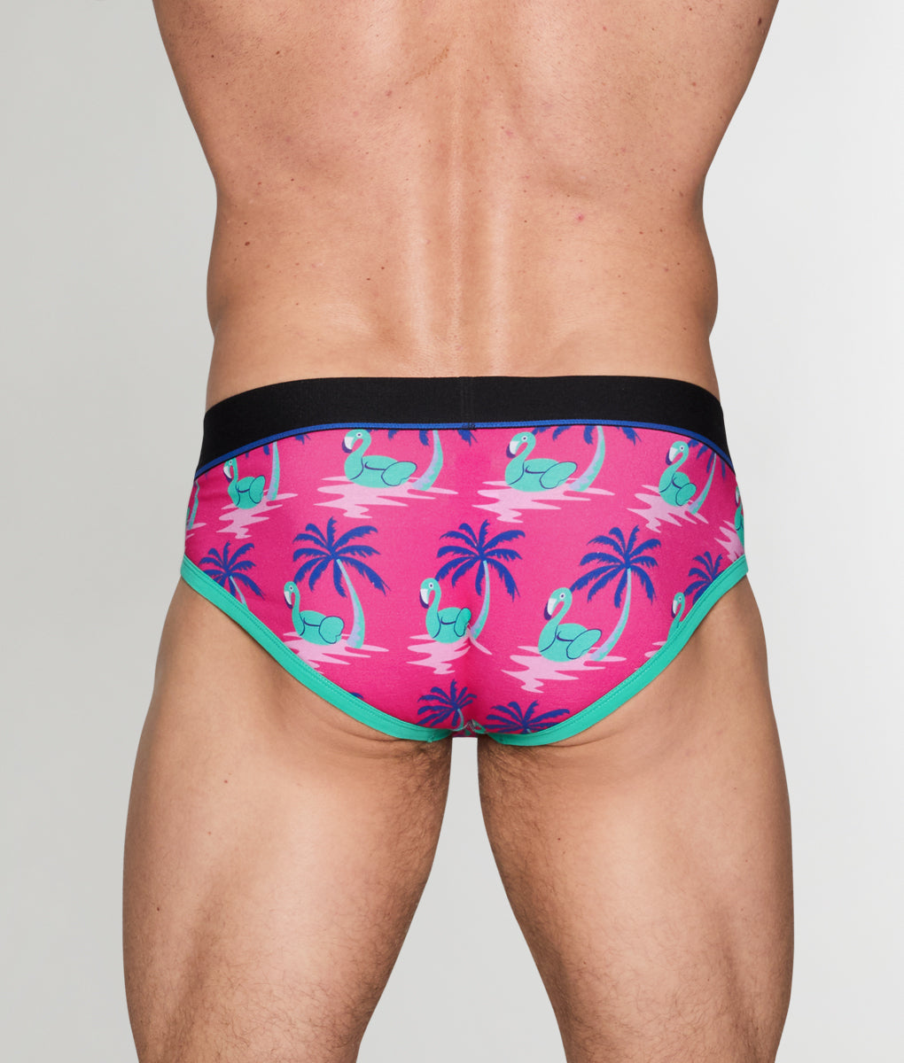 Unsimply Stitched Flamingo Palm Tree Brief