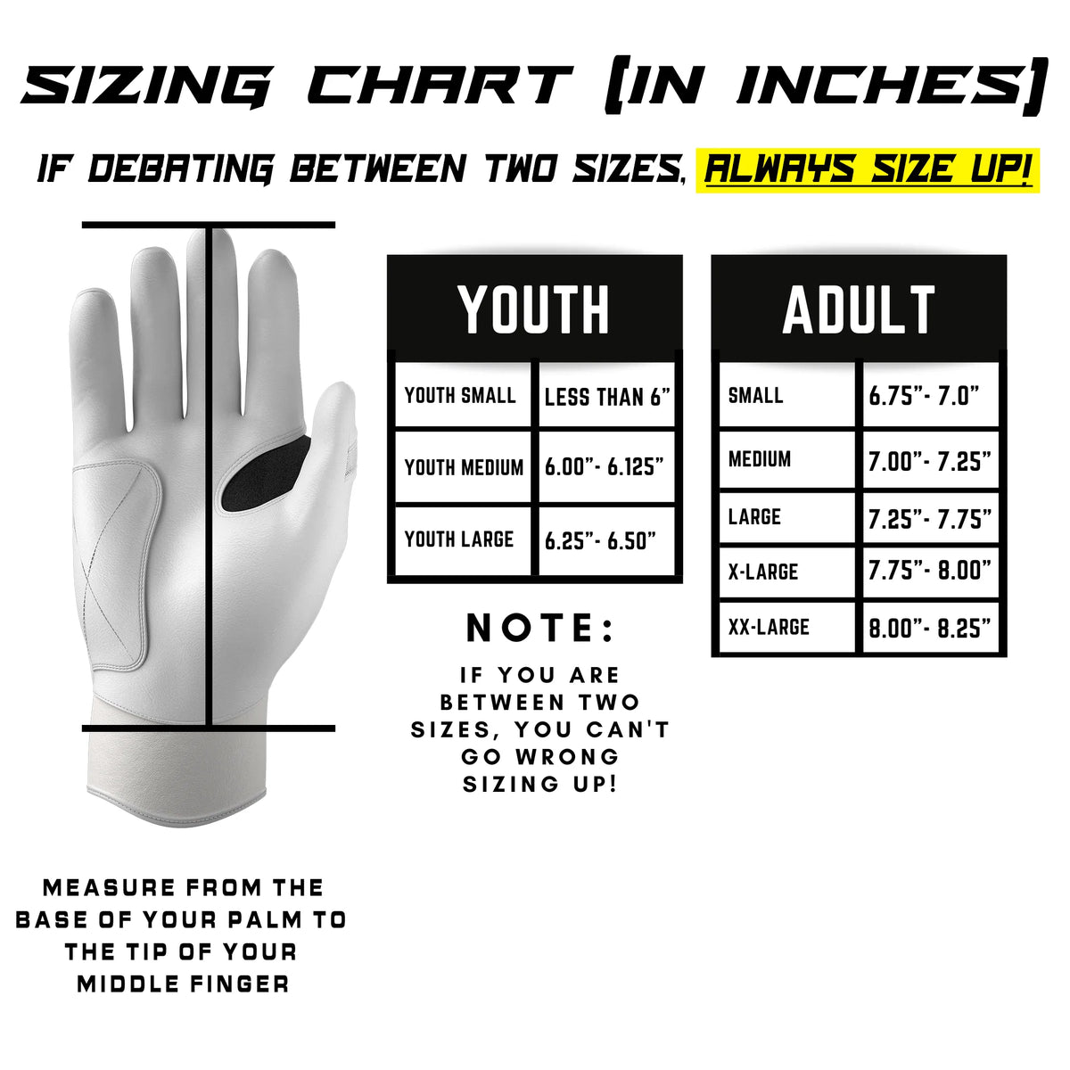 Jax Pro Cuff Batting Gloves - Black