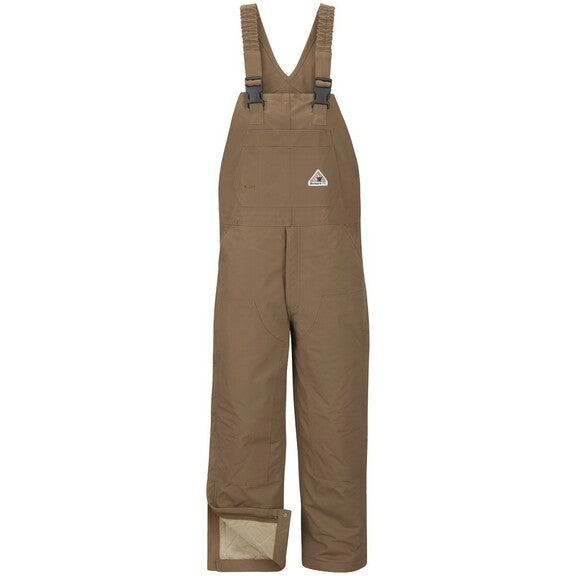 Bulwark BLN6 Leg Zip Bib Coveralls - Brown Duck - 34I