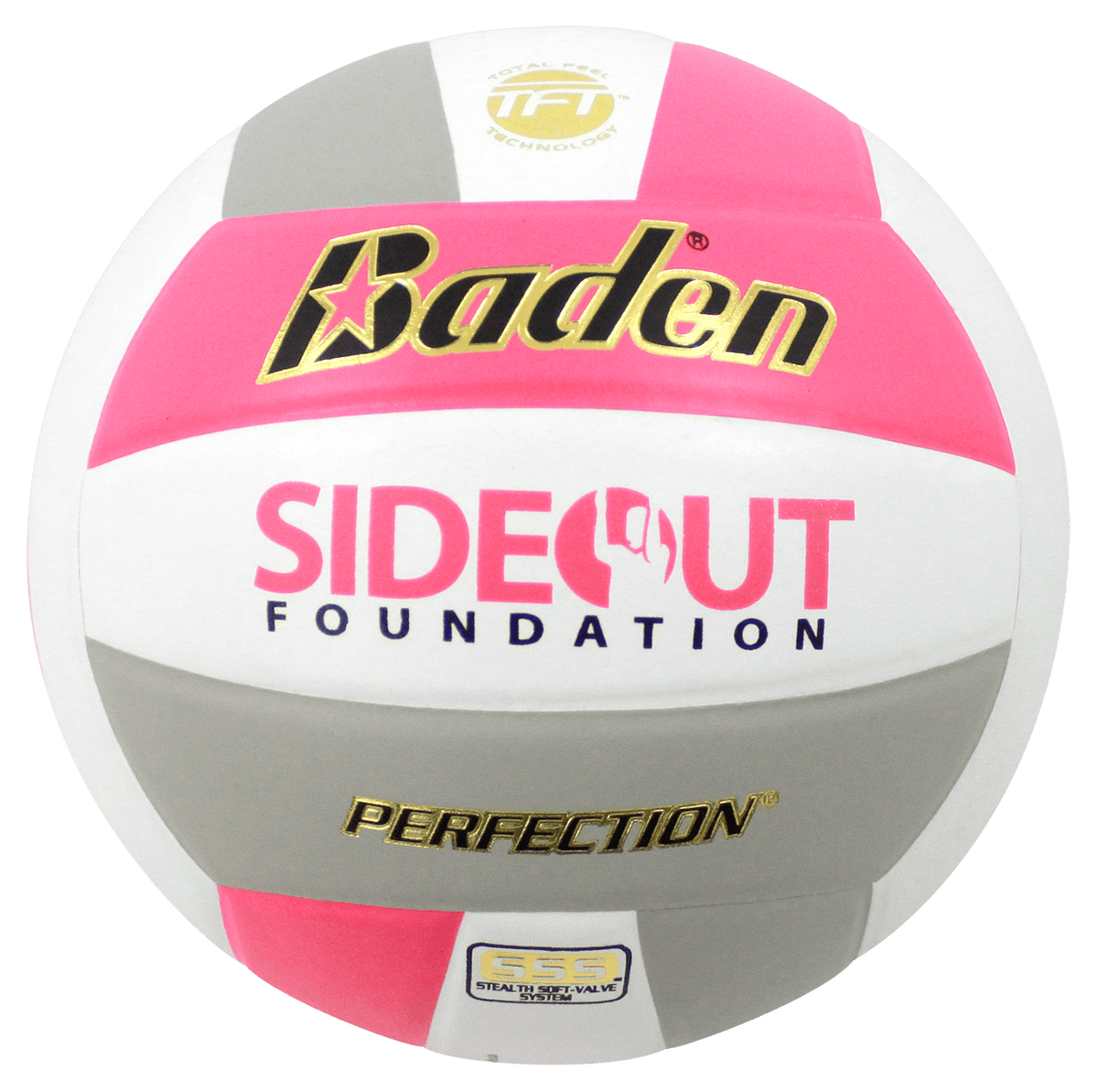 Perfection Dig Pink Leather Volleyball NON NFHS