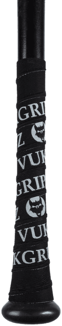 VukGripz Baseball Bat Grip Tape - Black White - HIT a Double - 1
