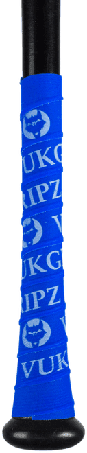 VukGripz Baseball Bat Grip Tape - Blue White - HIT a Double - 1