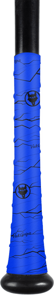 VukGripz Pulse Baseball Bat Grip Tape - Blue Black - HIT a Double - 1