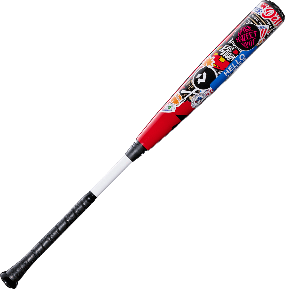DeMarini 2026 The Goods Sticker Bomb (-3) BBCOR Baseball Bat WBD2653010 - Black Red