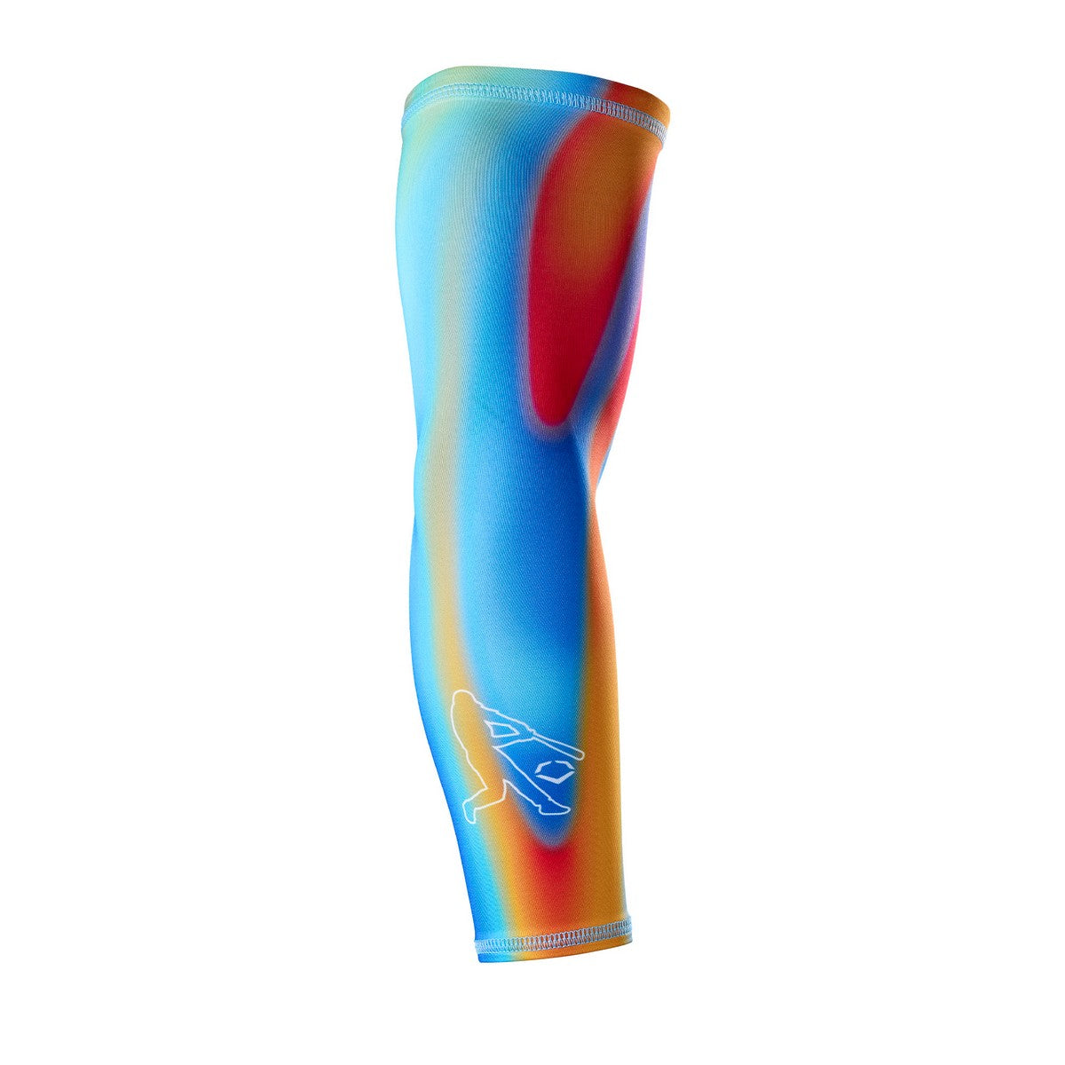 EvoShield Heatmap Hot Youth Armsleeve - Columbia Blue Orange - HIT a Double - 1