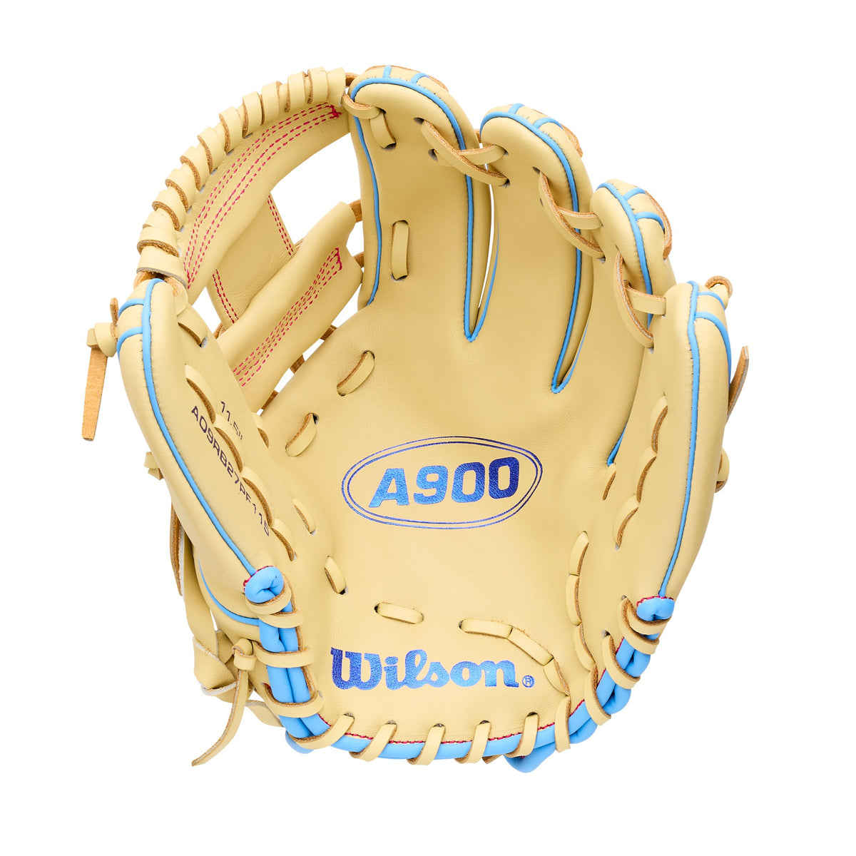 Wilson 2027 A900 11.50" Infield Baseball Glove WBG04002RT115 - Yellow Blue