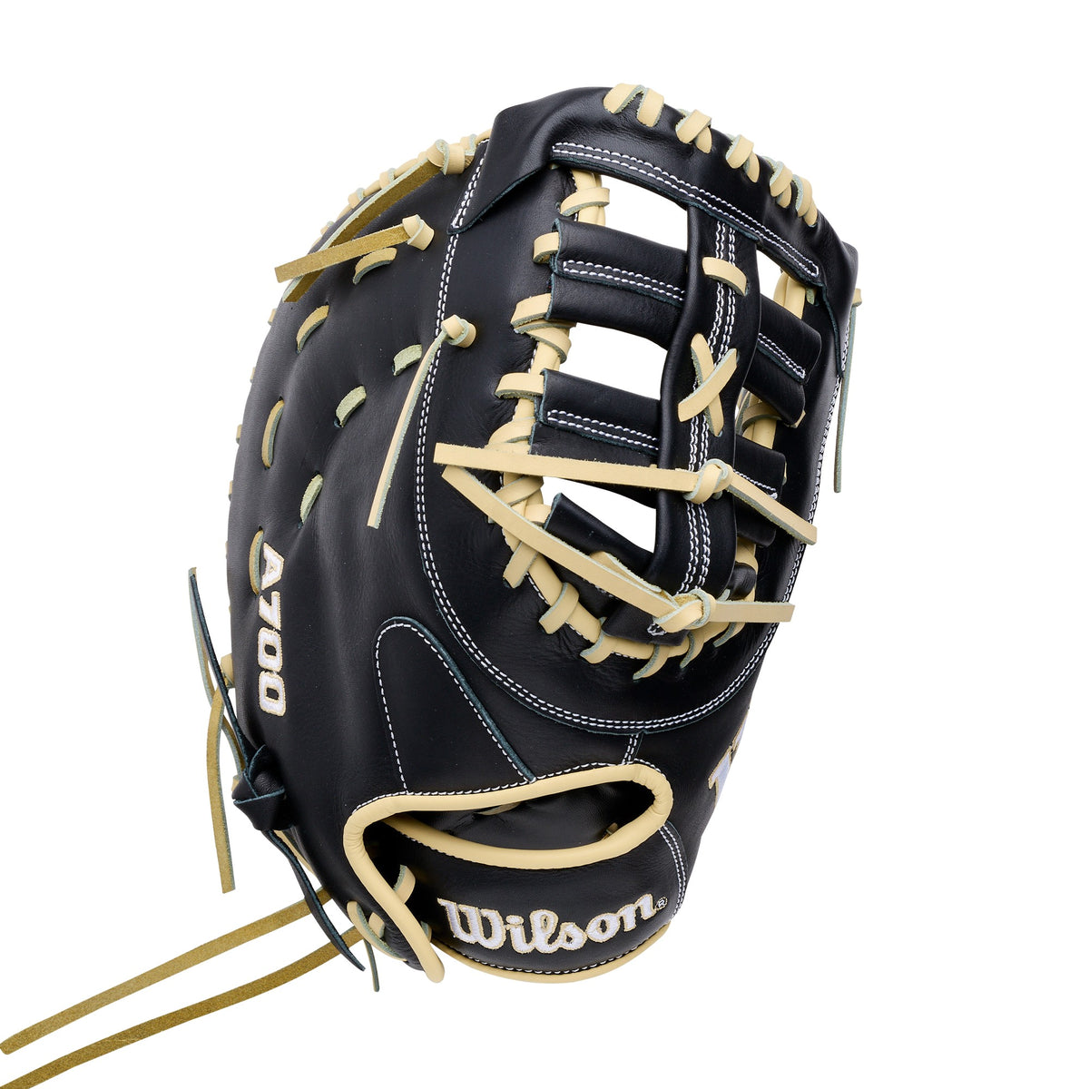 Wilson 2027 A700 1620 First Base Mitt WBG04801RT1620 - Black Yellow