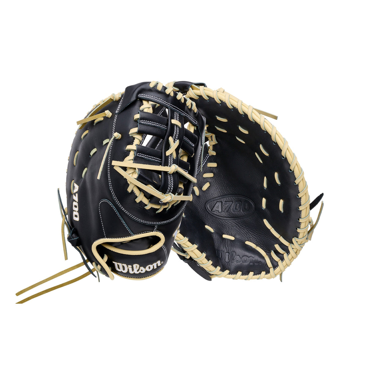 Wilson 2027 A700 1620 First Base Mitt WBG04801RT1620 - Black Yellow