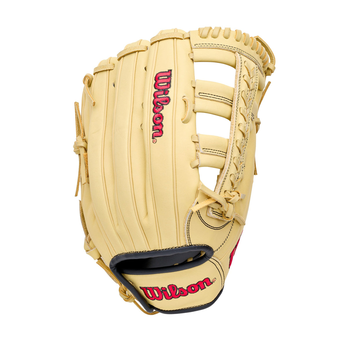 Wilson 2027 A1000 PF1892 12.25" Outfield Baseball Glove WBG05301RT1225 - Yellow Red