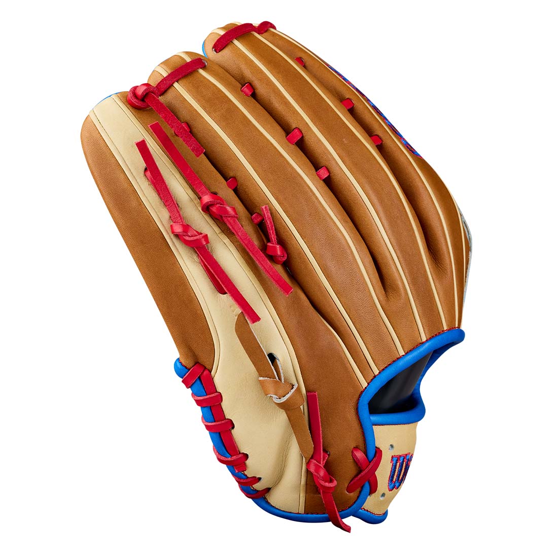Wilson A2000 1777 12.75" Outfield Glove WBG06001RT1275 - Blonde Saddle Tan Red - HIT a Double - 4