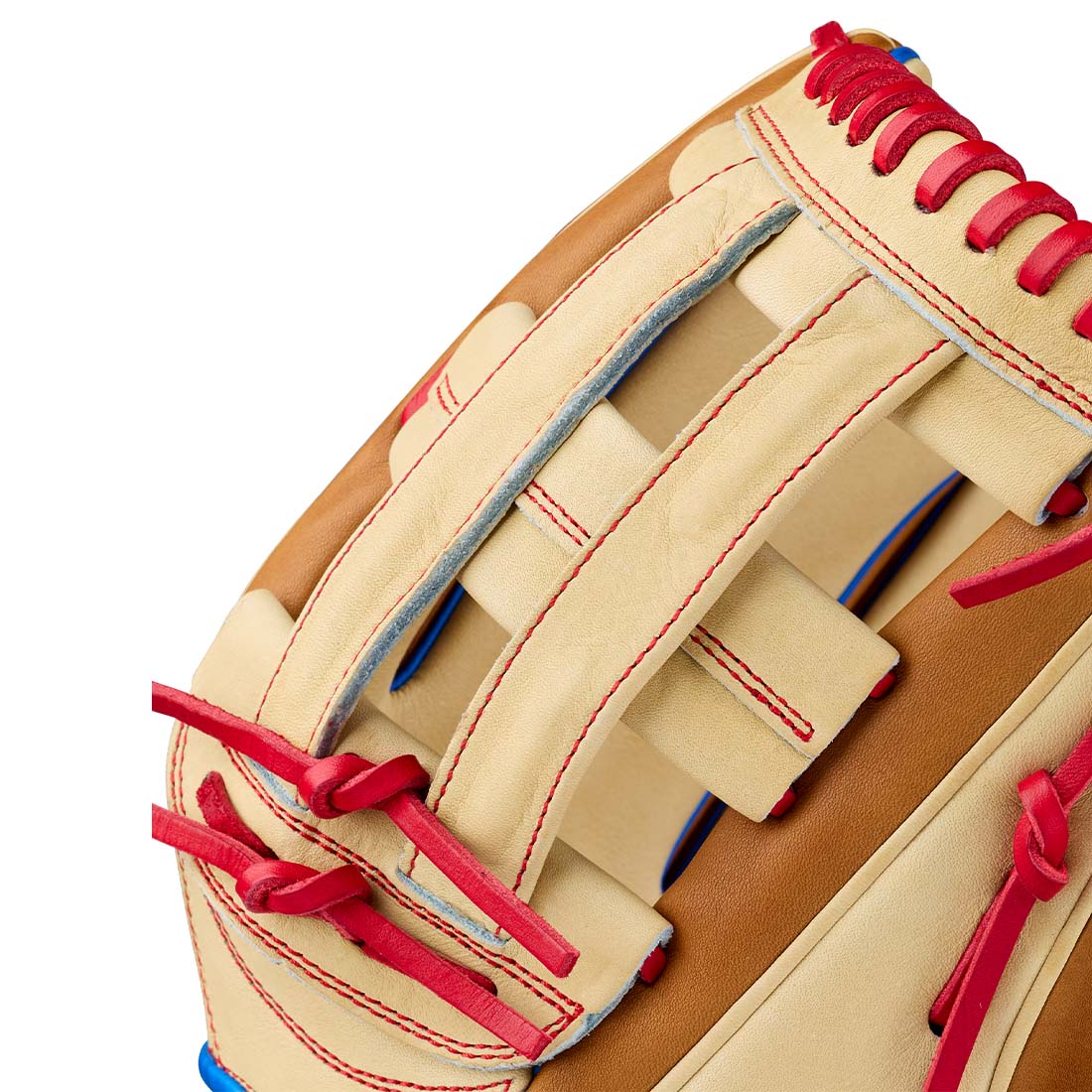 Wilson A2000 1777 12.75" Outfield Glove WBG06001RT1275 - Blonde Saddle Tan Red - HIT a Double - 5