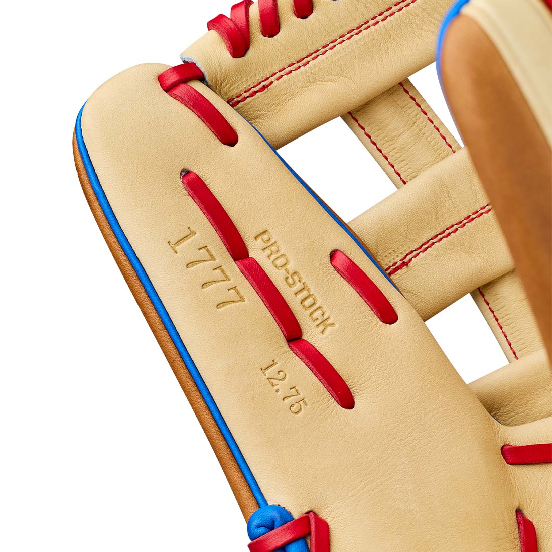 Wilson A2000 1777 12.75" Outfield Glove WBG06001RT1275 - Blonde Saddle Tan Red - HIT a Double - 7