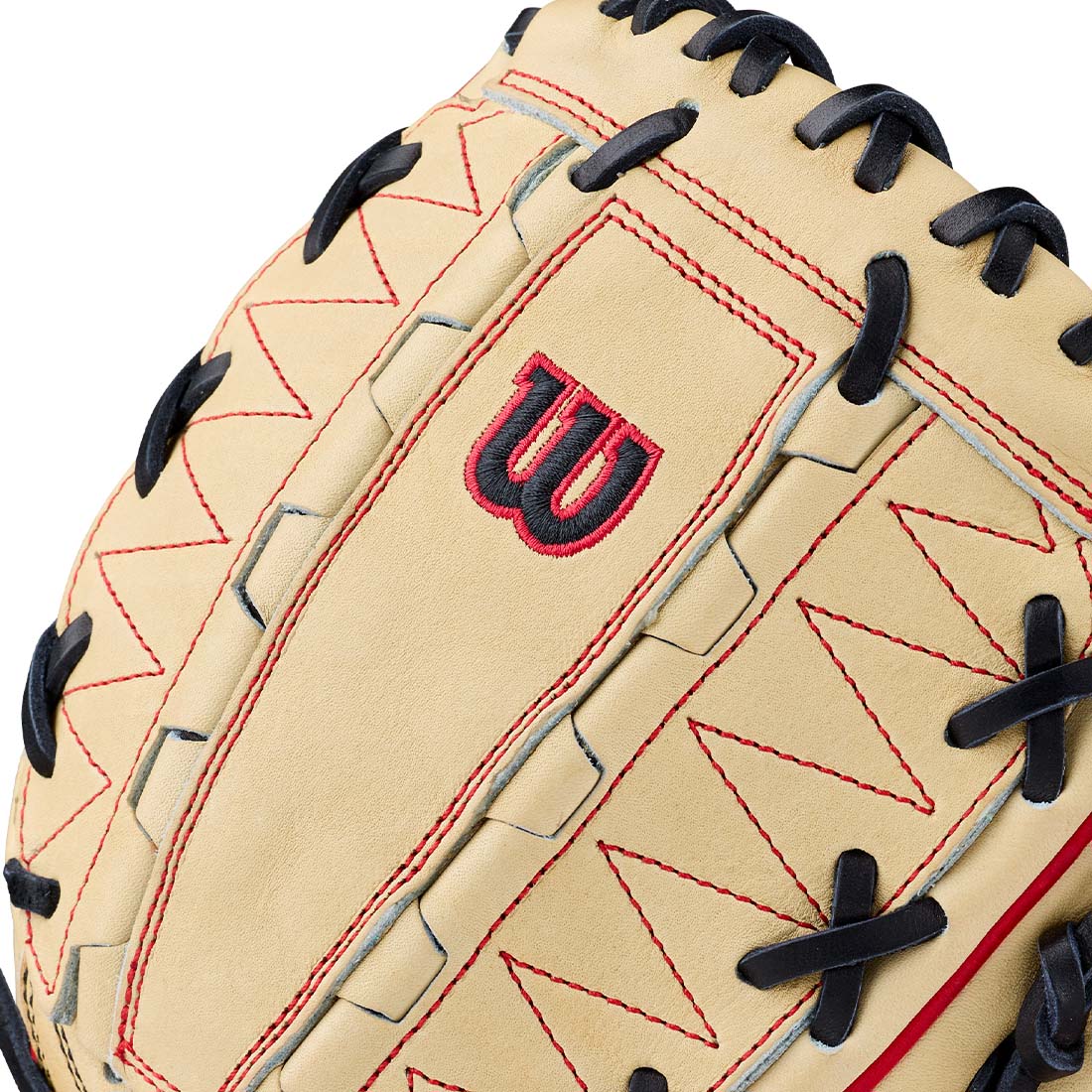 Wilson A2000 DH12 12.00" Pitcher's Glove WBG06101RT12 - Blonde Black Red - HIT a Double - 5