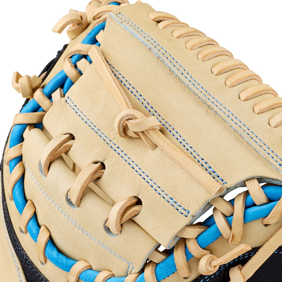 Wilson A2000 M23SS 33.50" Catcher's Mitt WBG06201RT335 - Blonde Black Sky Blue - HIT a Double - 5
