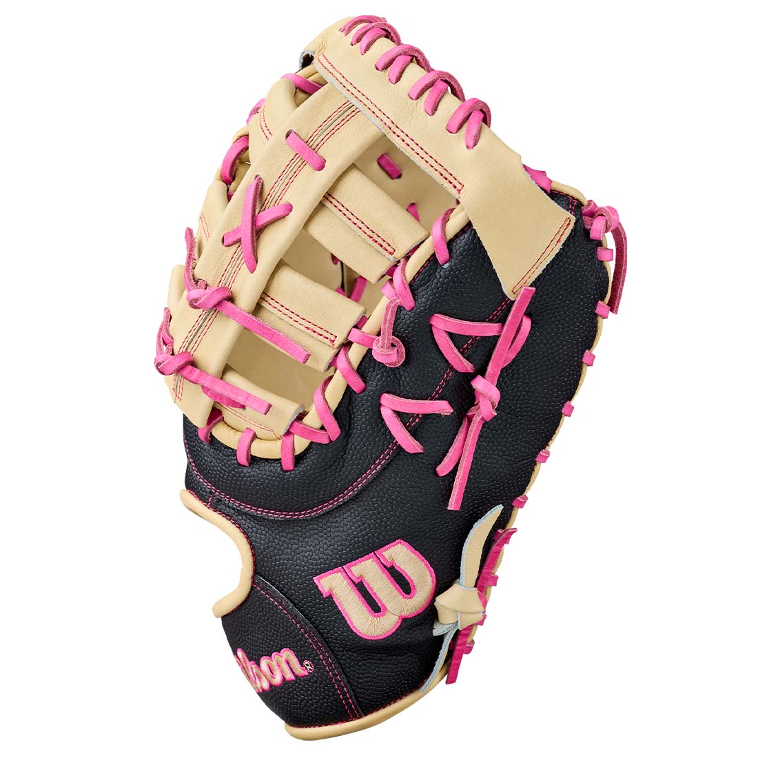 Wilson A2000 1673SS 13.00" 1st Base Mitt WBG06301RT13 - Blonde Black Flaming - HIT a Double - 3
