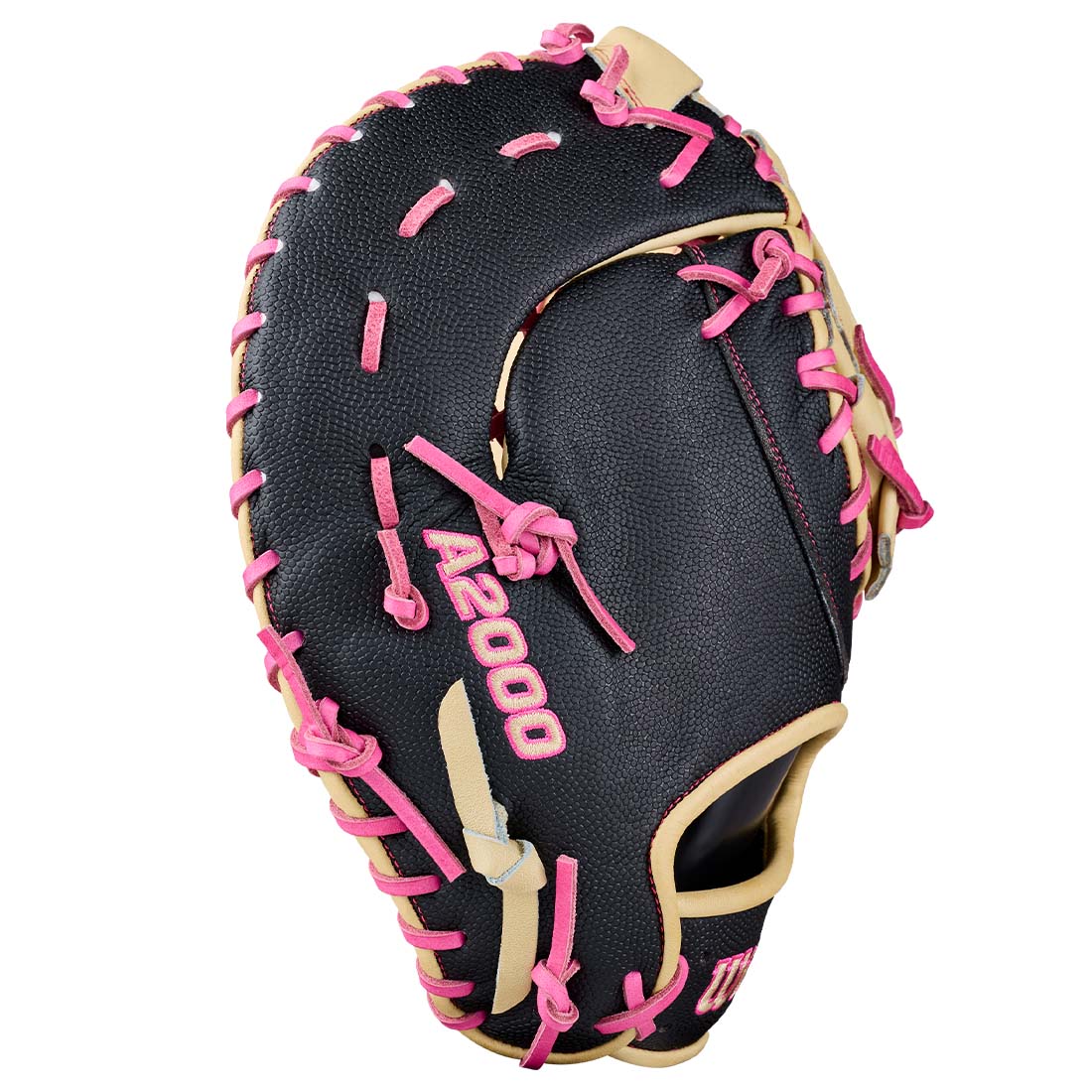 Wilson A2000 1673SS 13.00" 1st Base Mitt WBG06301RT13 - Blonde Black Flaming - HIT a Double - 4