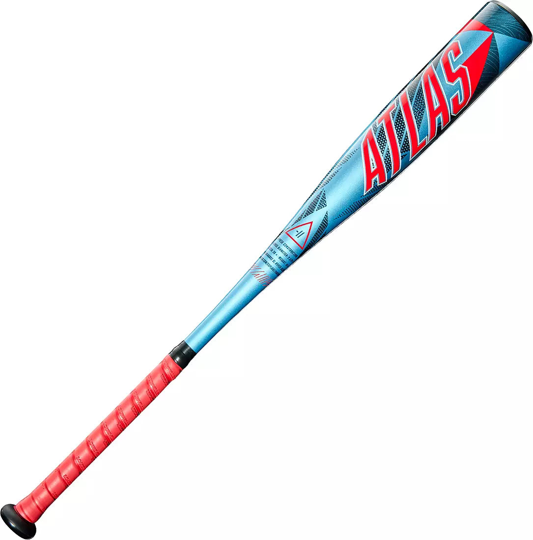 Louisville Slugger 2026 Atlas (-11) 2 5/8" USA Approved Bat WBL4129010 - Sky Blue Red Black - HIT a Double - 2