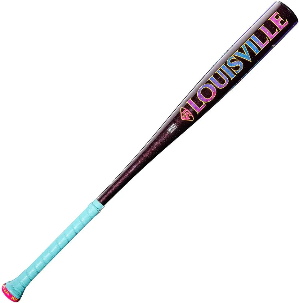 Louisville Slugger 2026 Atlas A51 (-3) BBCOR Bat WBL4180010 - Galaxy Purple Teal - HIT a Doulbe - 4