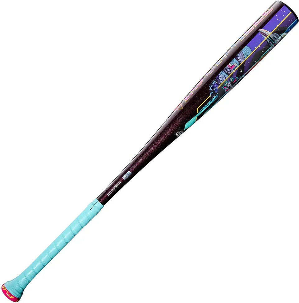 Louisville Slugger 2026 Atlas A51 (-3) BBCOR Bat WBL4180010 - Galaxy Purple Teal - HIT a Doulbe - 5