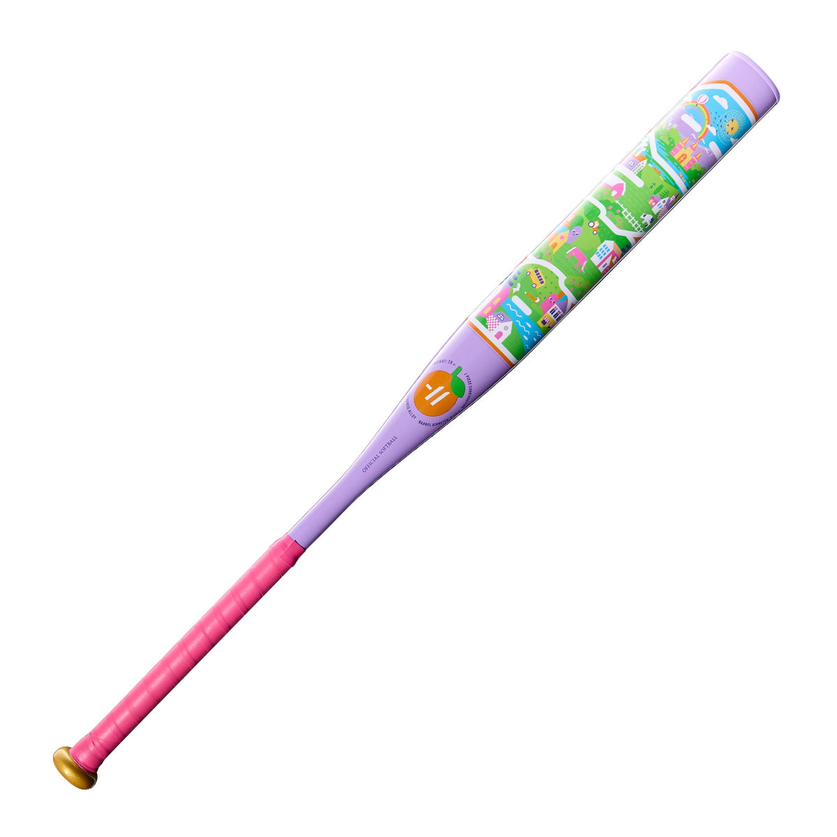Louisville Slugger 2027 Diva Fastpitch (-11) Bat WBL428201 - Purple-Light Green