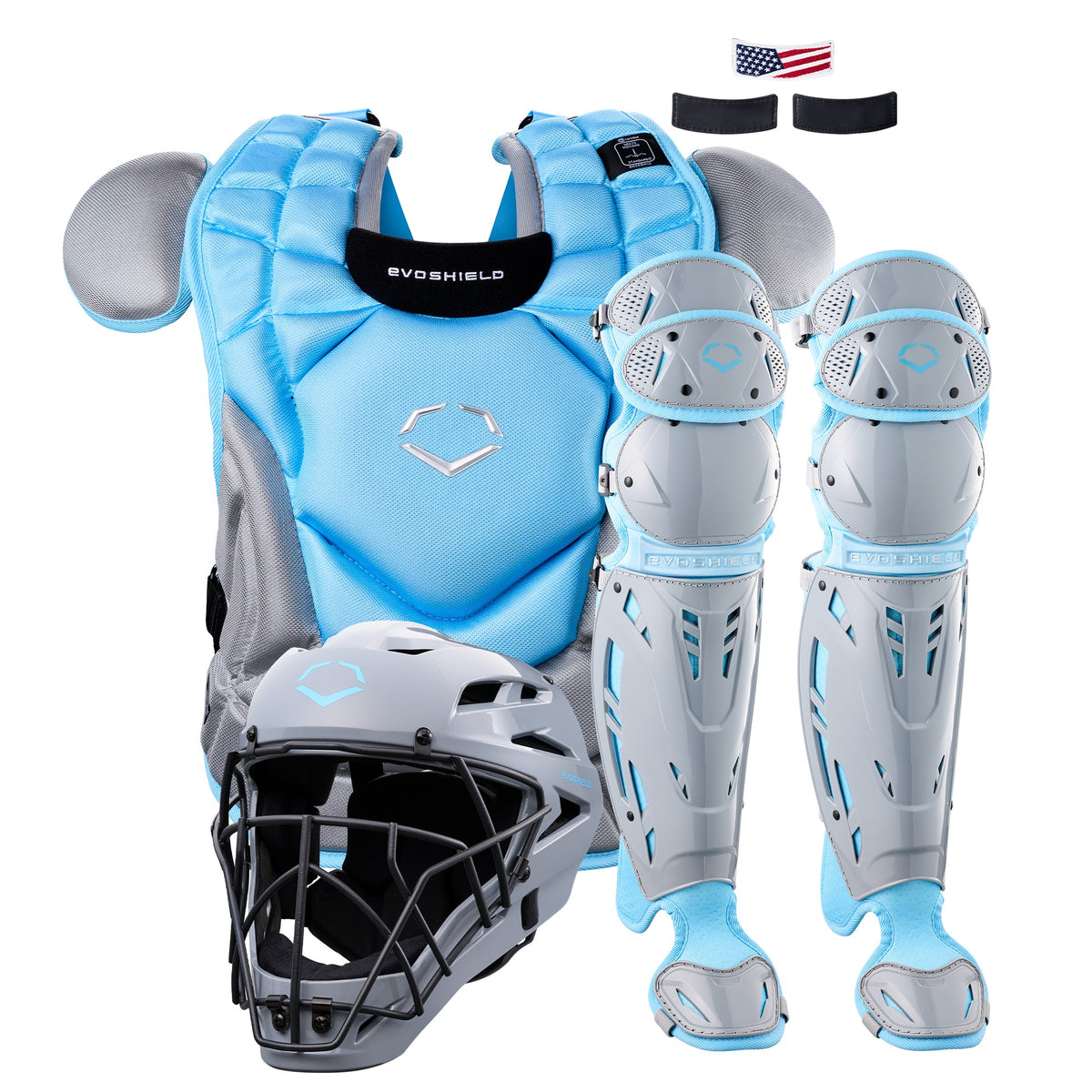 Evoshield SRZ-1 Intermediate Baseball Catcher's Gear Kit WBR00028007INT - Blue