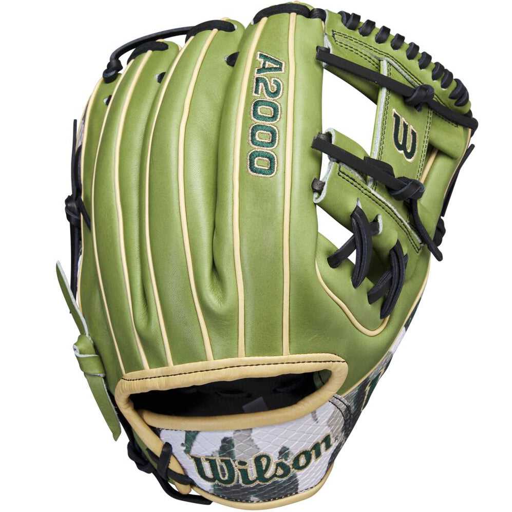 Wilson A2000 1975 11.75&quot; Infield Glove Military Honor Nov 2023 GOTM WBW1016901175 - Olive - HIT a Double - 1