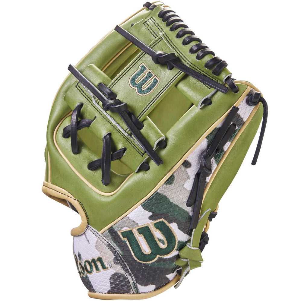 Wilson A2000 1975 11.75&quot; Infield Glove Military Honor Nov 2023 GOTM WBW1016901175 - Olive - HIT a Double - 4