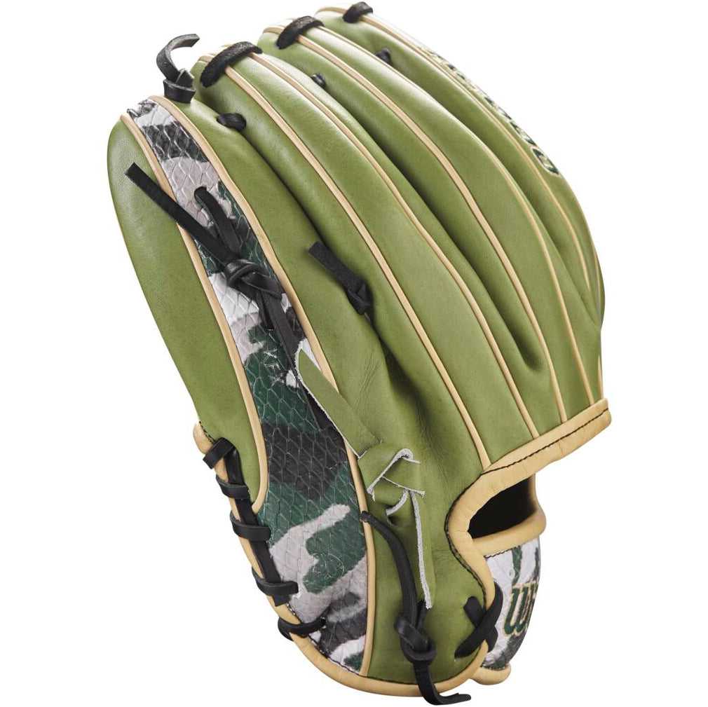 Wilson A2000 1975 11.75&quot; Infield Glove Military Honor Nov 2023 GOTM WBW1016901175 - Olive - HIT a Double - 5